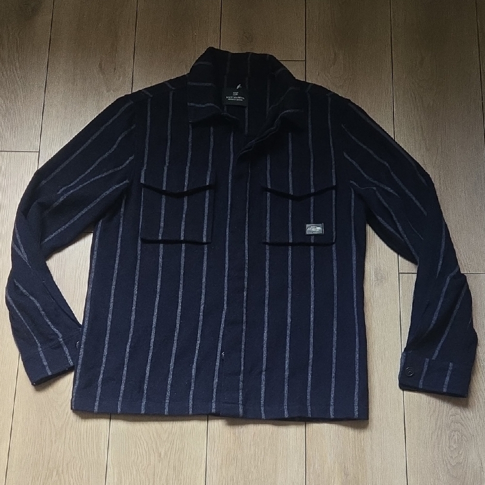 NWOT SCOTCH & SODA Brushed Wool-Blend Overshirt Sz M